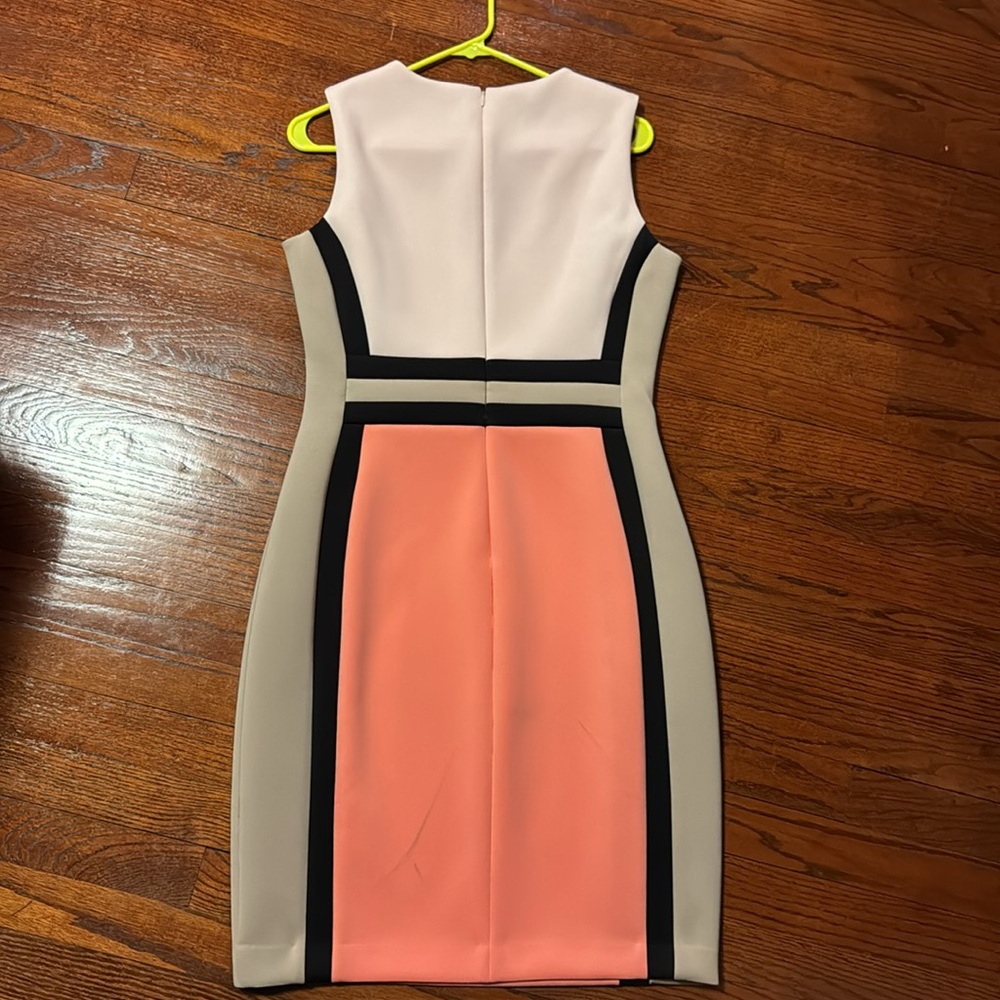 Calvin Klein colorblock scuba dress - Picture 2 of 5